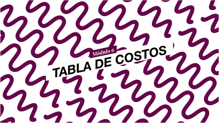 26. ¿Cómo elaborar una tabla de costos?